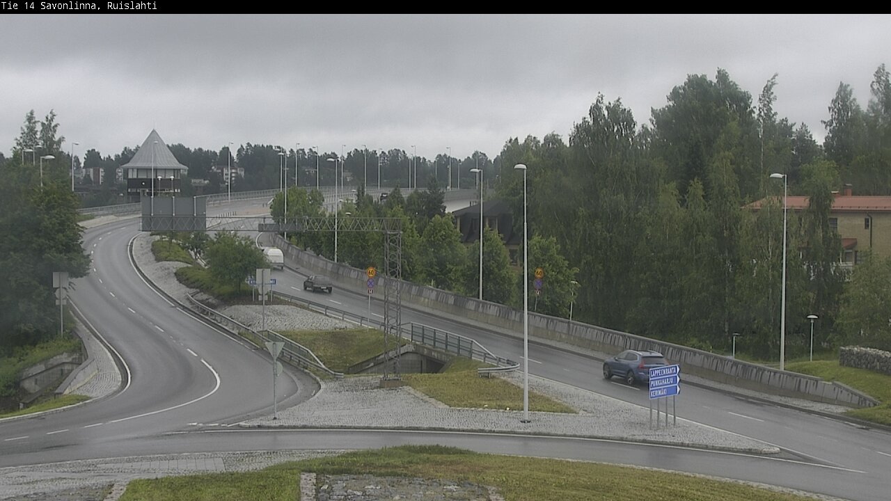 Weather Camera Image Väg 14 Nyslott, Ruislahti, Savonlinna, Etelä-Savo