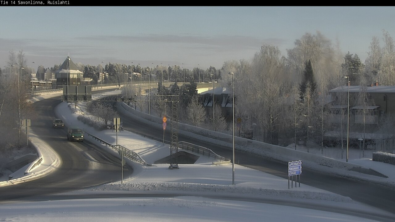 Weather Camera Image Väg 14 Nyslott, Ruislahti, Savonlinna, Etelä-Savo