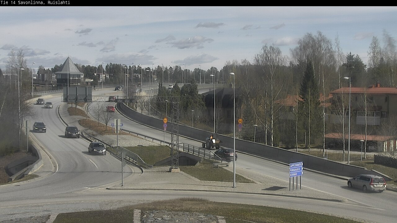 Weather Camera Image Väg 14 Nyslott, Ruislahti, Savonlinna, Etelä-Savo