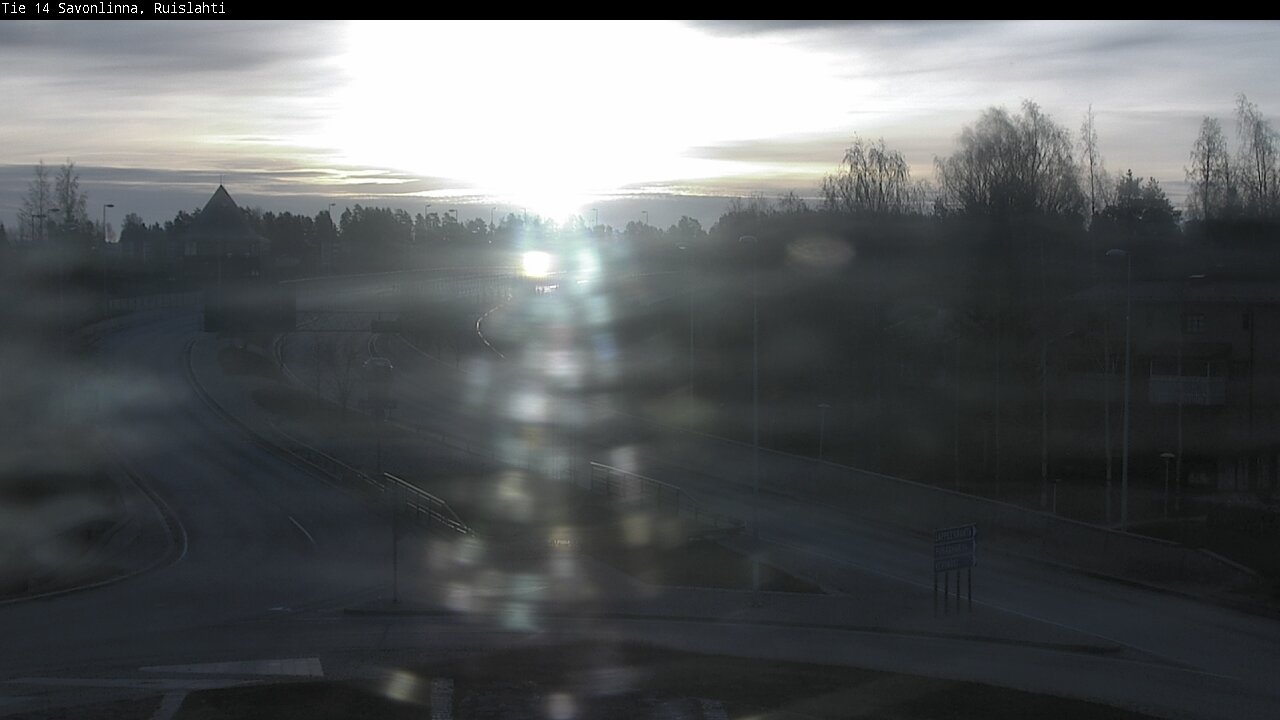 Weather Camera Image Väg 14 Nyslott, Ruislahti, Savonlinna, Etelä-Savo