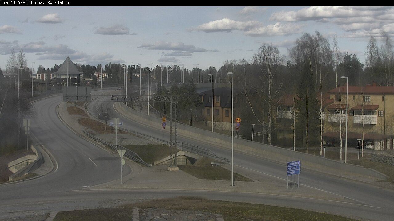 Weather Camera Image Väg 14 Nyslott, Ruislahti, Savonlinna, Etelä-Savo