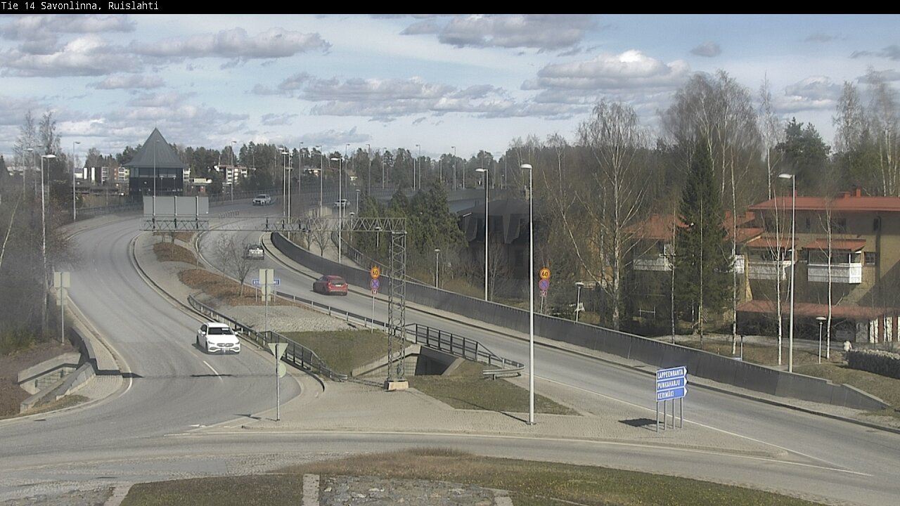Weather Camera Image Väg 14 Nyslott, Ruislahti, Savonlinna, Etelä-Savo