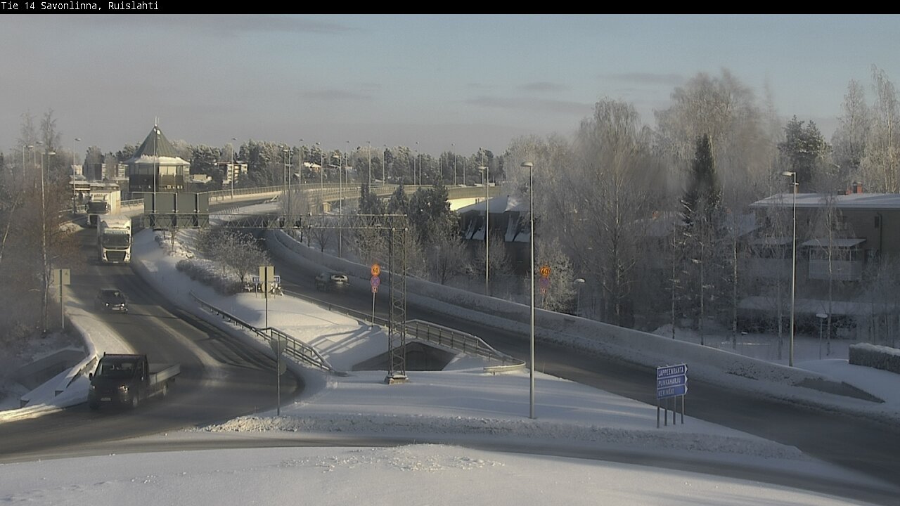Weather Camera Image Road 14 Savonlinna, Ruislahti, Savonlinna, Etelä-Savo