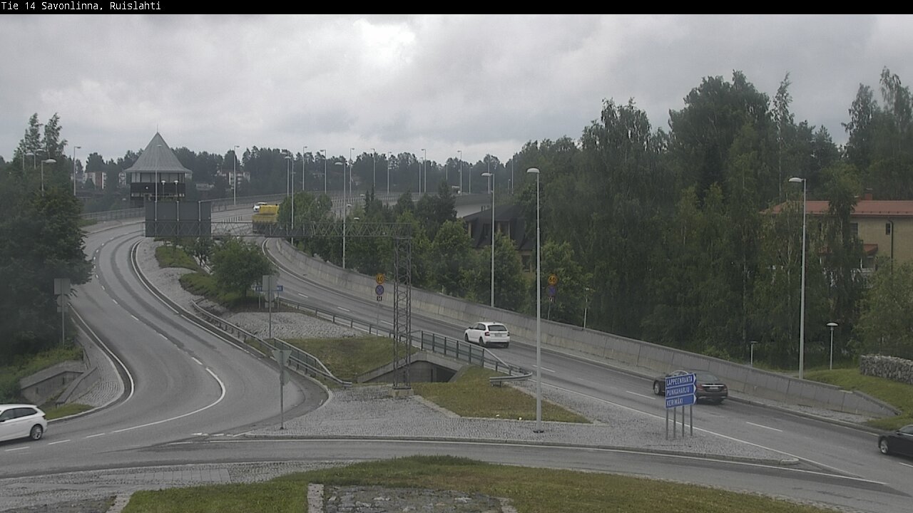 Weather Camera Image Road 14 Savonlinna, Ruislahti, Savonlinna, Etelä-Savo