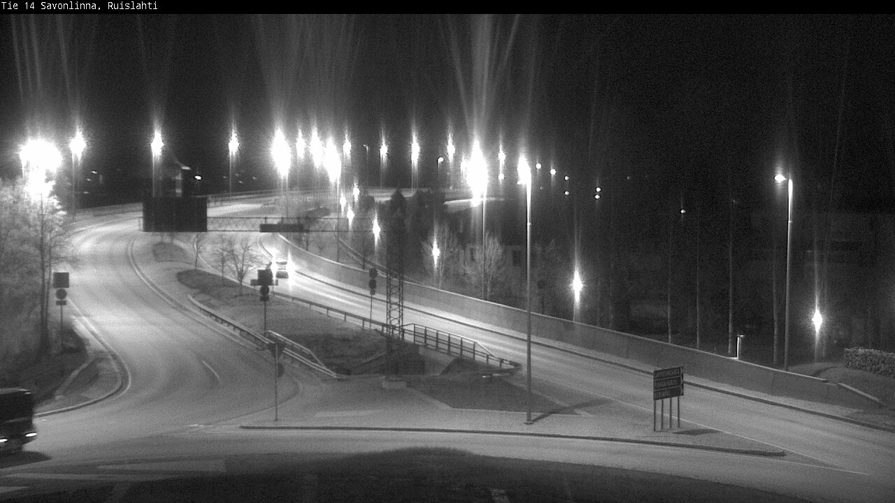 Weather Camera Image Road 14 Savonlinna, Ruislahti, Savonlinna, Etelä-Savo