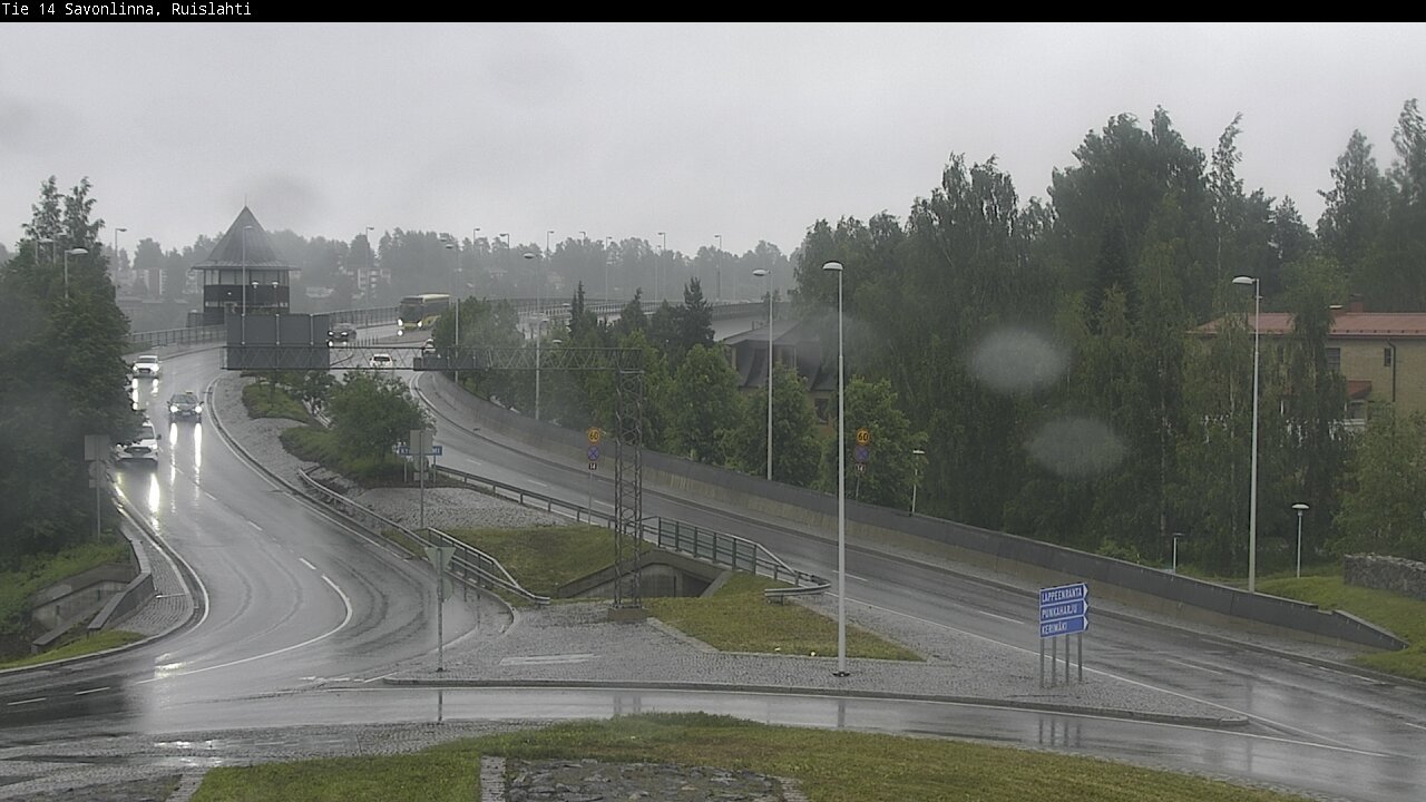 Weather Camera Image Väg 14 Nyslott, Ruislahti, Savonlinna, Etelä-Savo