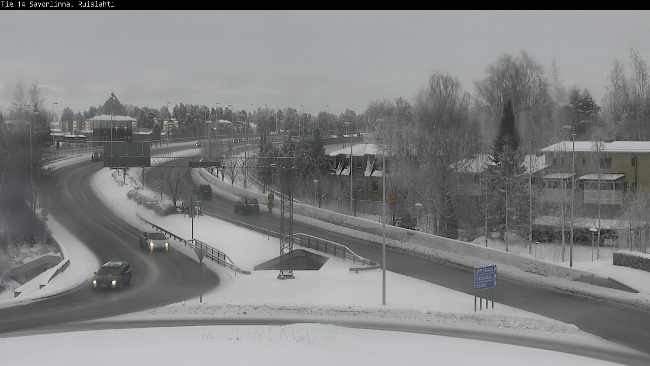 Weather Camera Image Road 14 Savonlinna, Ruislahti, Savonlinna, Etelä-Savo