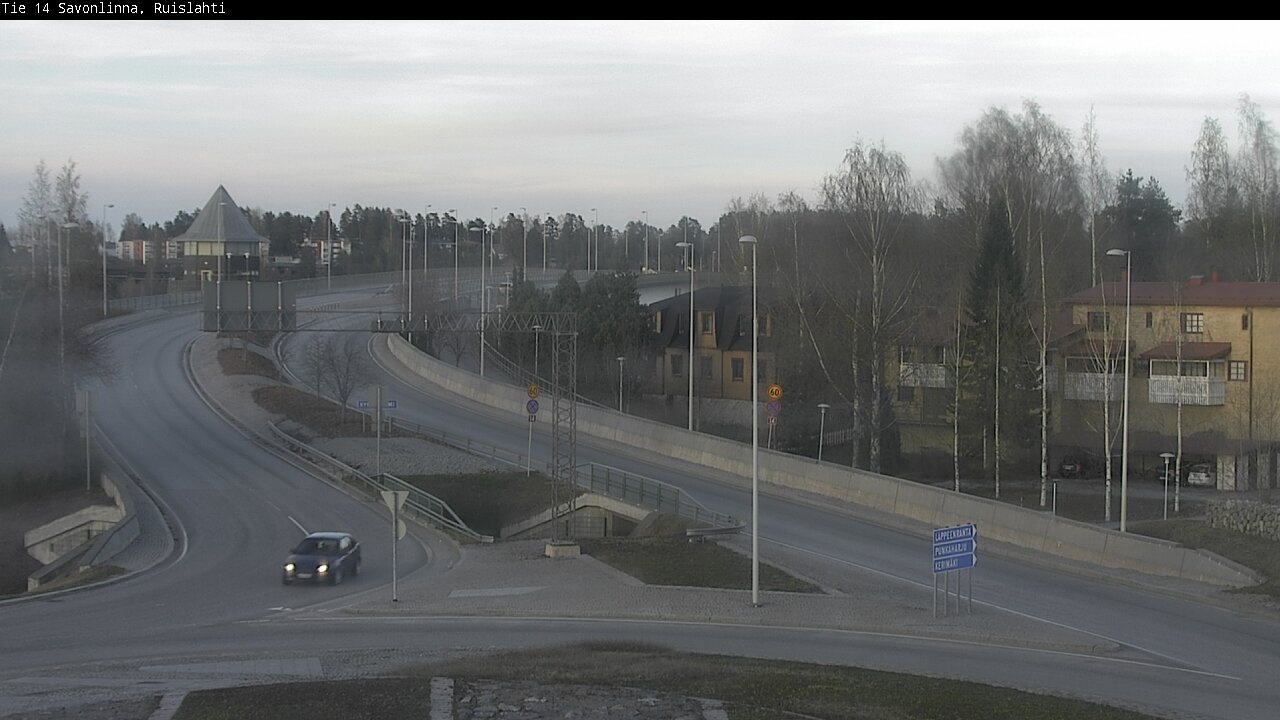 Weather Camera Image Väg 14 Nyslott, Ruislahti, Savonlinna, Etelä-Savo