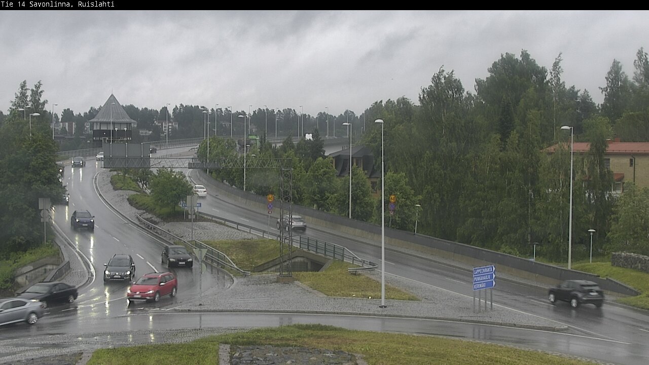 Weather Camera Image Road 14 Savonlinna, Ruislahti, Savonlinna, Etelä-Savo