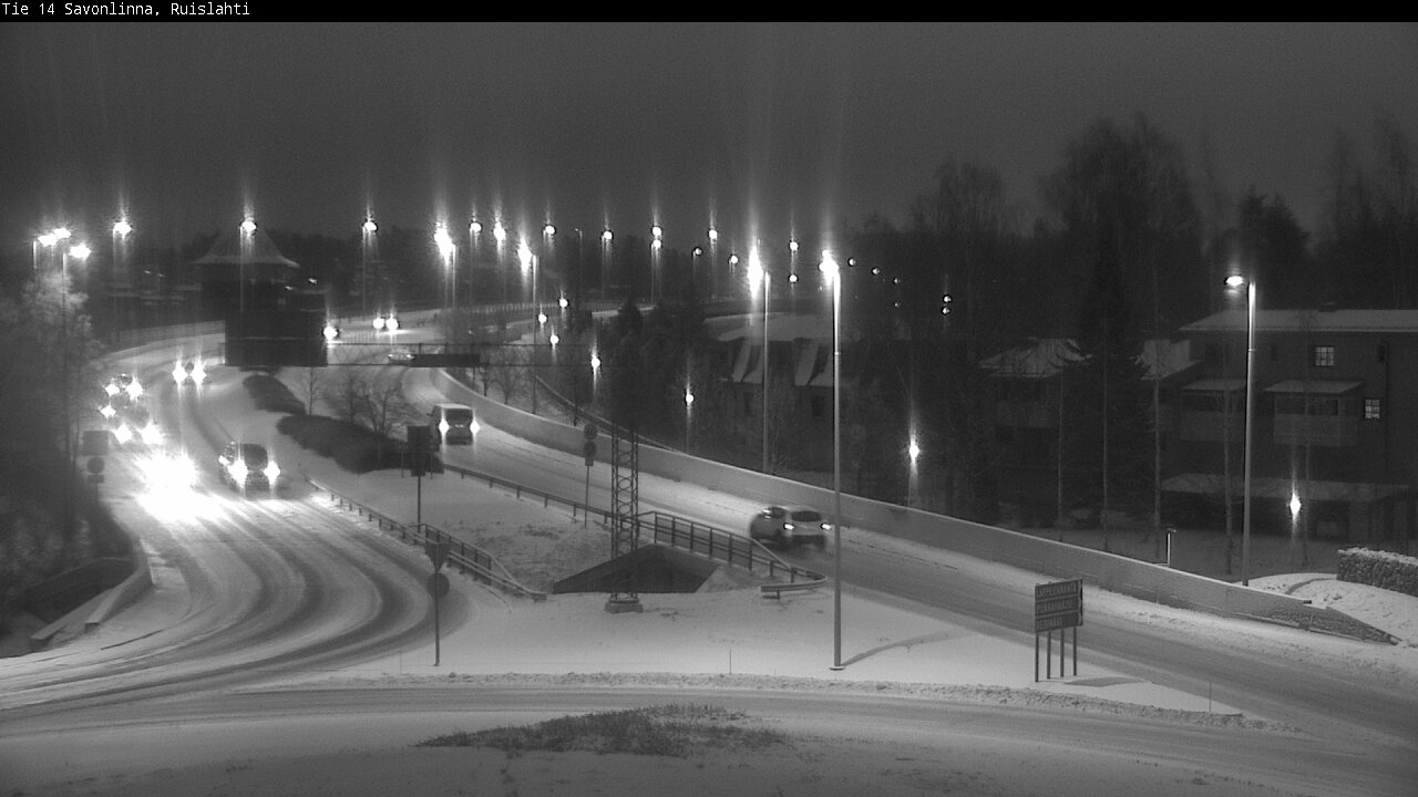 Weather Camera Image Väg 14 Nyslott, Ruislahti, Savonlinna, Etelä-Savo