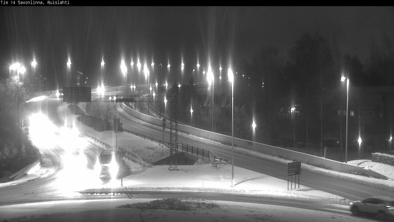 Weather Camera Image Väg 14 Nyslott, Ruislahti, Savonlinna, Etelä-Savo