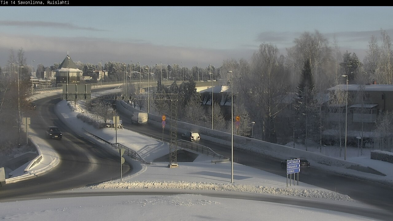 Weather Camera Image Road 14 Savonlinna, Ruislahti, Savonlinna, Etelä-Savo