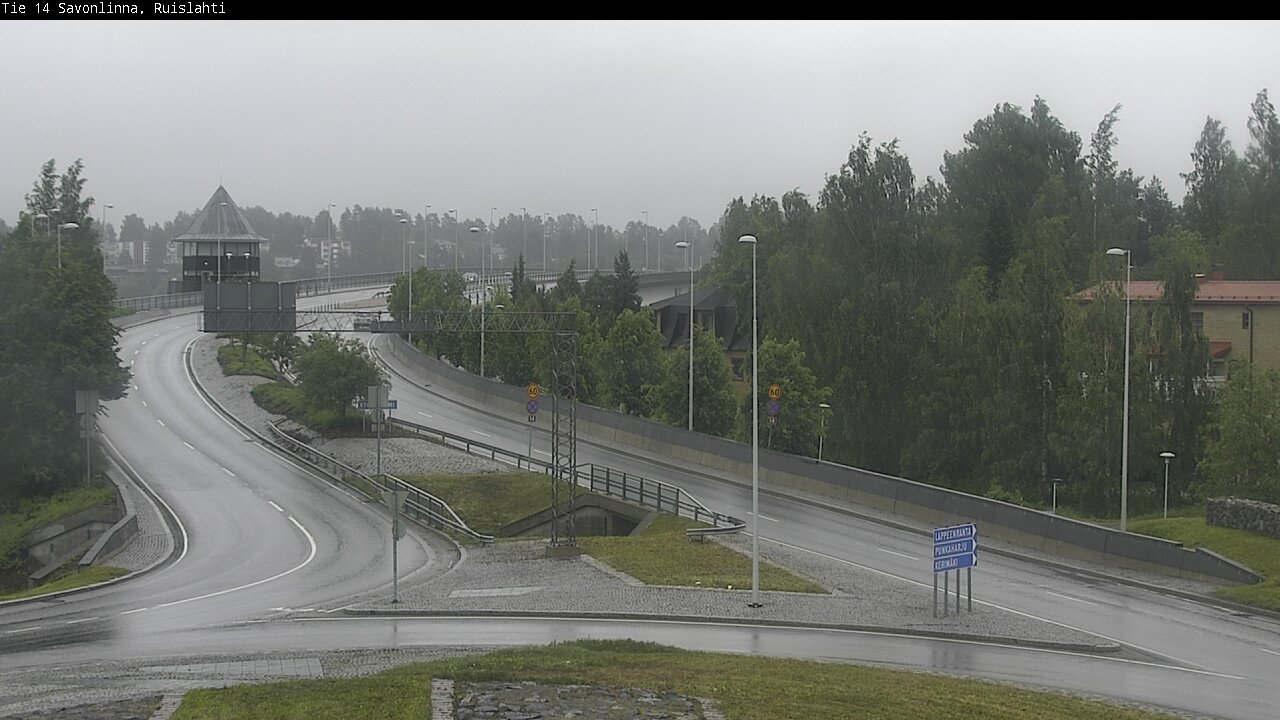 Weather Camera Image Väg 14 Nyslott, Ruislahti, Savonlinna, Etelä-Savo