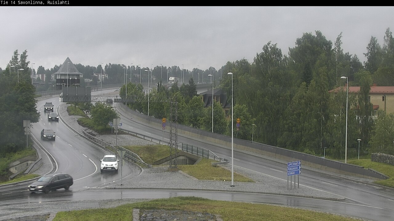 Weather Camera Image Road 14 Savonlinna, Ruislahti, Savonlinna, Etelä-Savo