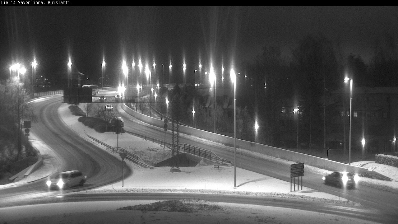 Weather Camera Image Väg 14 Nyslott, Ruislahti, Savonlinna, Etelä-Savo