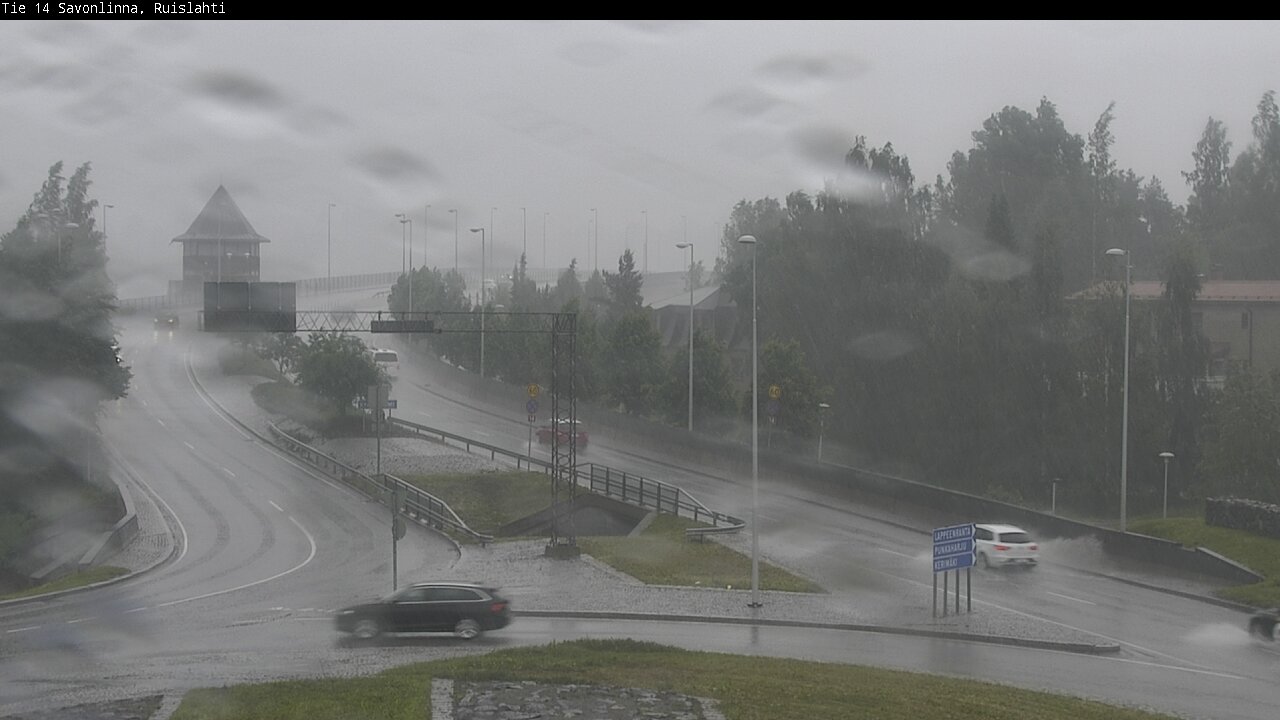 Weather Camera Image Road 14 Savonlinna, Ruislahti, Savonlinna, Etelä-Savo