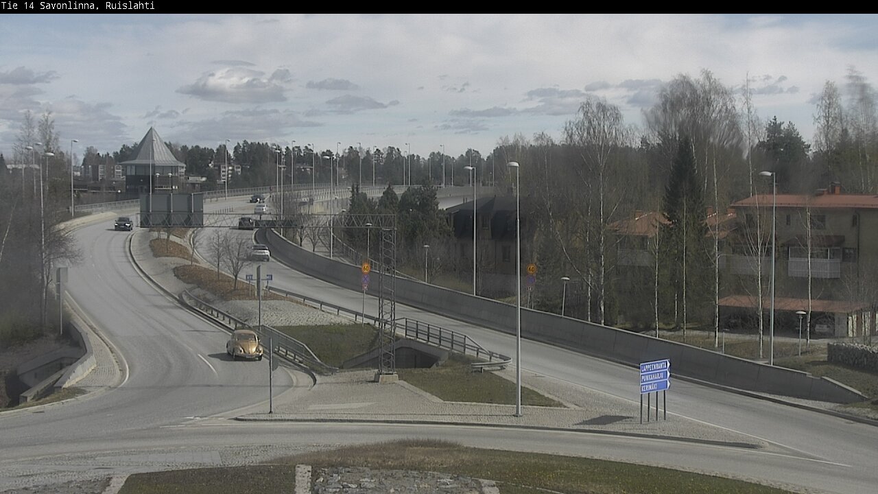 Weather Camera Image Väg 14 Nyslott, Ruislahti, Savonlinna, Etelä-Savo