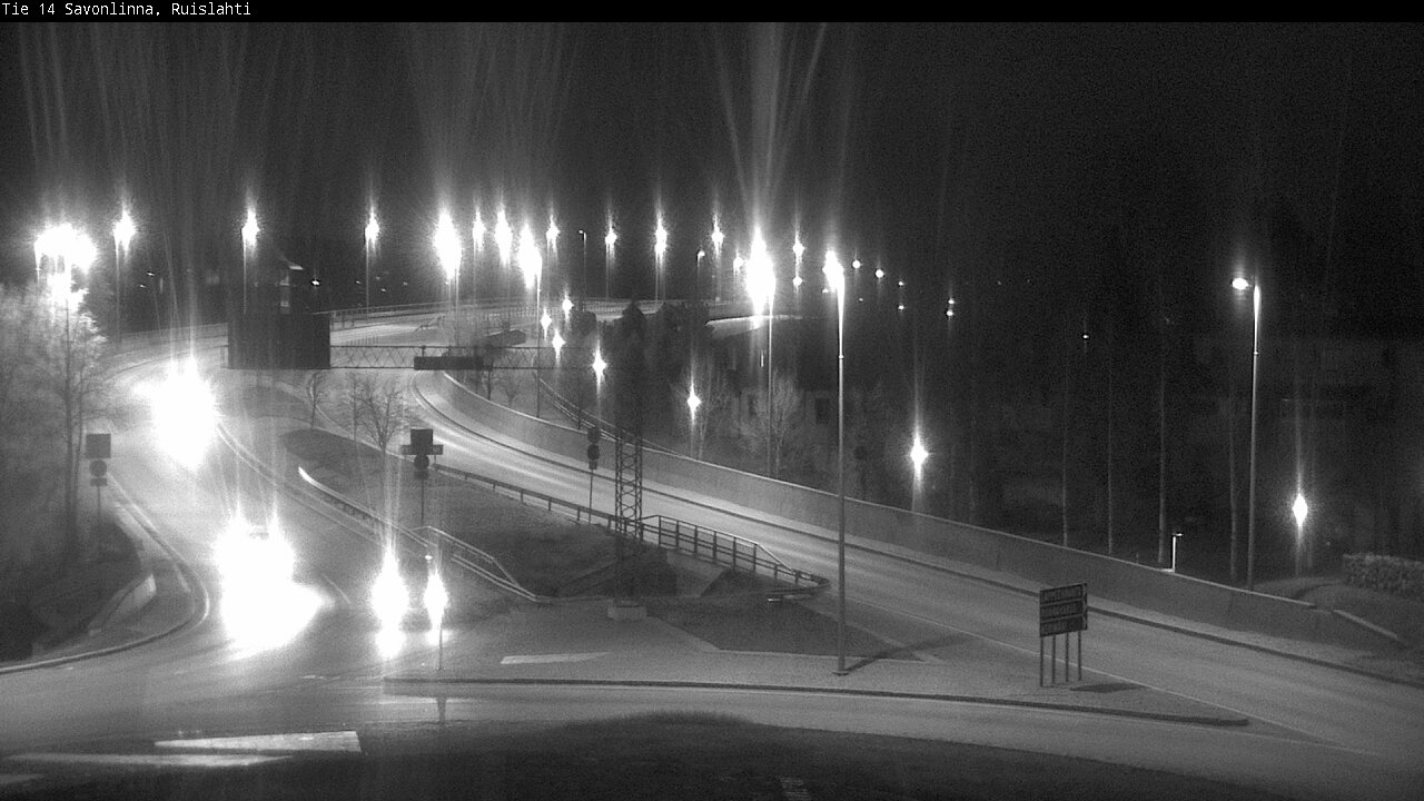 Weather Camera Image Väg 14 Nyslott, Ruislahti, Savonlinna, Etelä-Savo