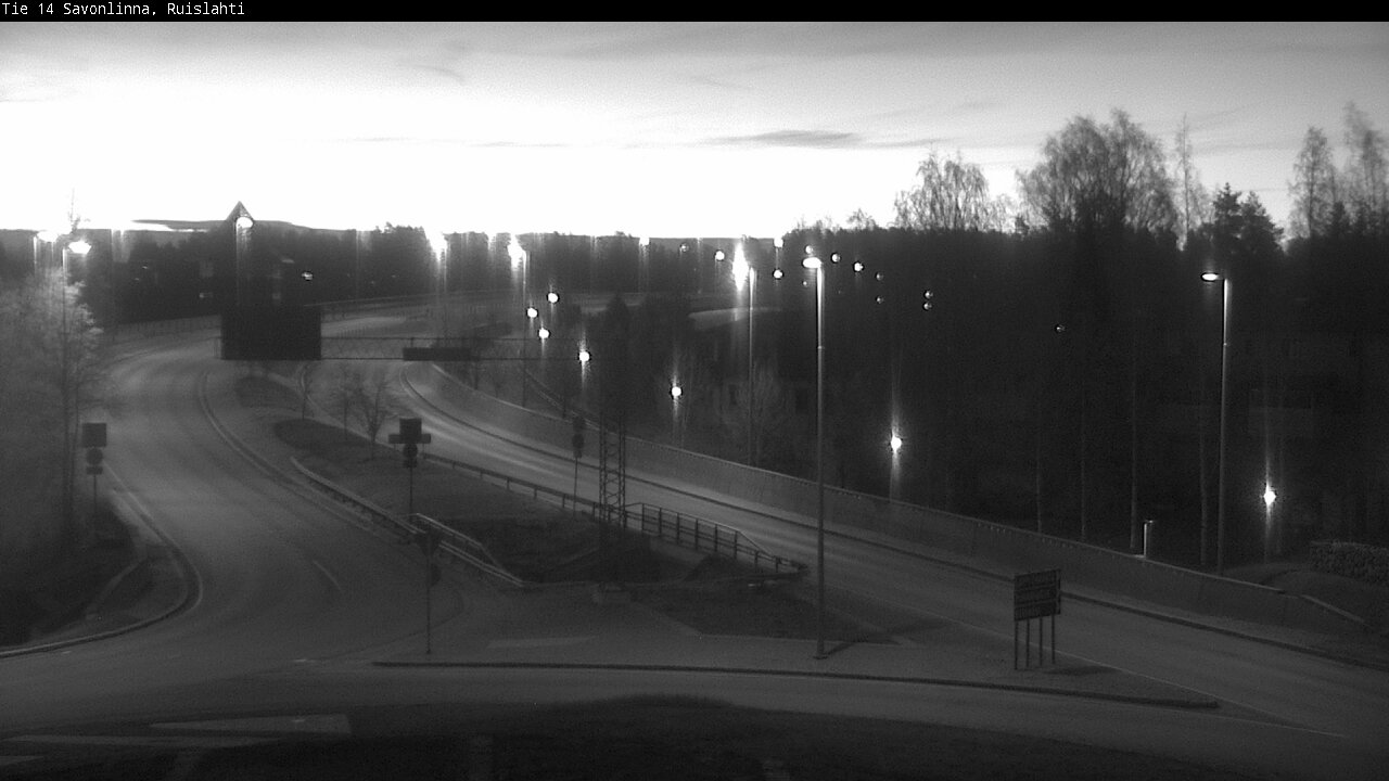 Weather Camera Image Väg 14 Nyslott, Ruislahti, Savonlinna, Etelä-Savo