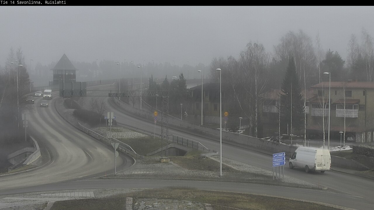 Weather Camera Image Väg 14 Nyslott, Ruislahti, Savonlinna, Etelä-Savo