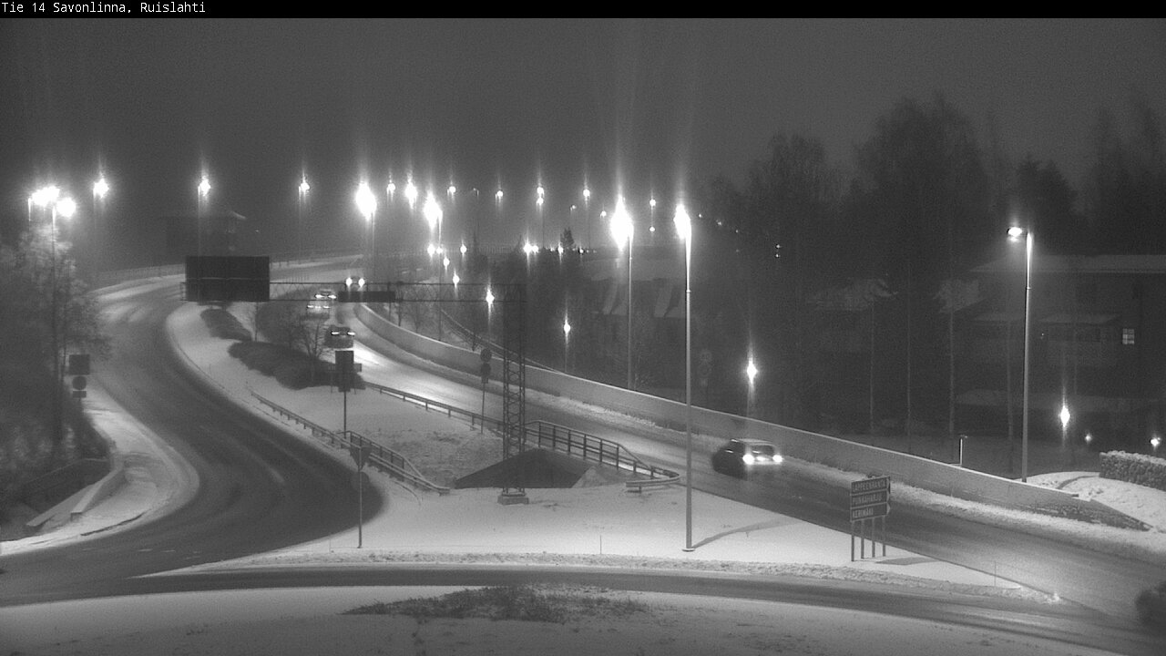 Weather Camera Image Väg 14 Nyslott, Ruislahti, Savonlinna, Etelä-Savo