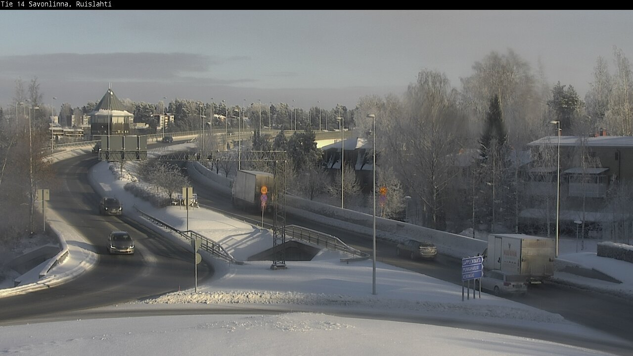 Weather Camera Image Road 14 Savonlinna, Ruislahti, Savonlinna, Etelä-Savo