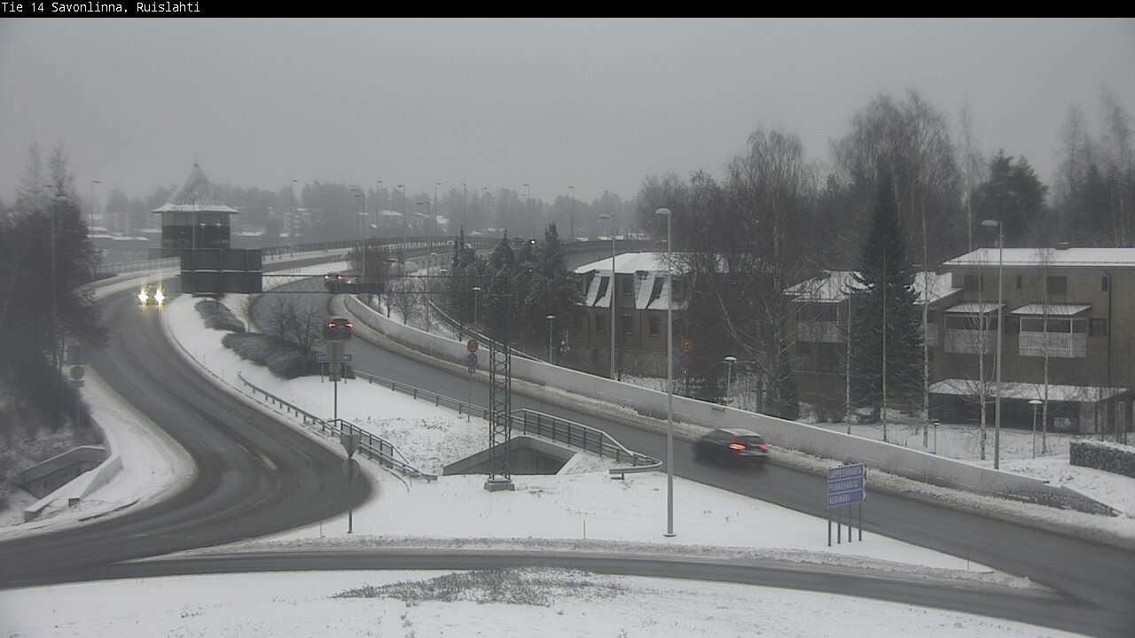 Weather Camera Image Väg 14 Nyslott, Ruislahti, Savonlinna, Etelä-Savo