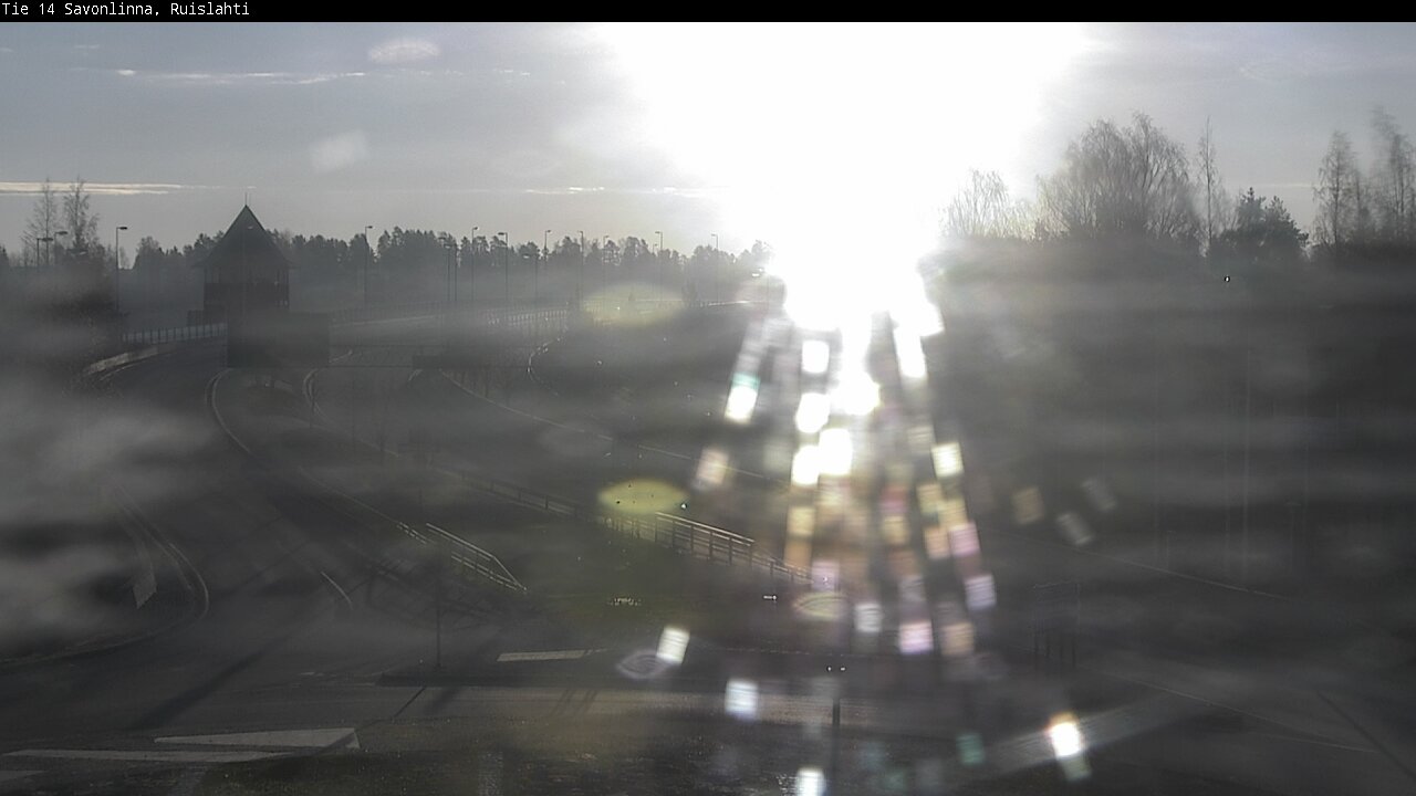 Weather Camera Image Väg 14 Nyslott, Ruislahti, Savonlinna, Etelä-Savo