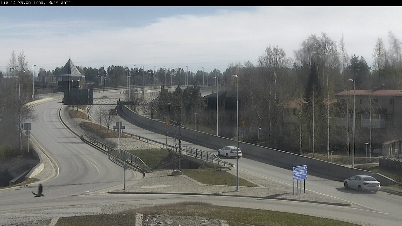 Weather Camera Image Väg 14 Nyslott, Ruislahti, Savonlinna, Etelä-Savo