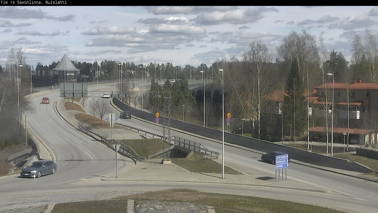 Weather Camera Image Väg 14 Nyslott, Ruislahti, Savonlinna, Etelä-Savo