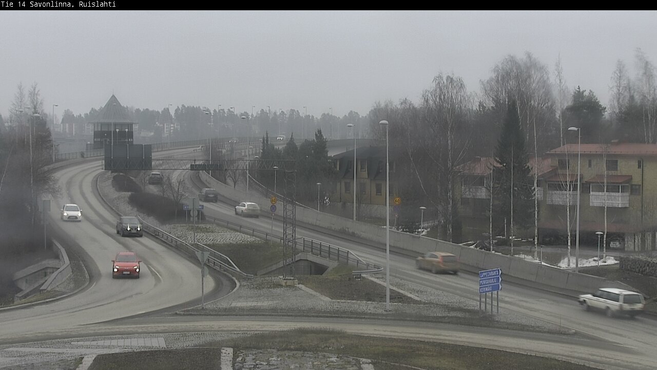 Weather Camera Image Väg 14 Nyslott, Ruislahti, Savonlinna, Etelä-Savo