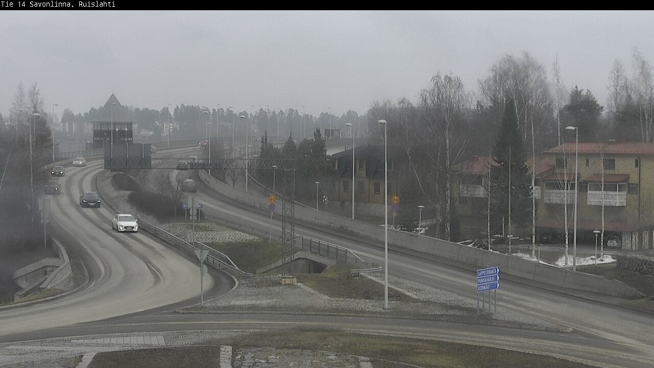 Weather Camera Image Väg 14 Nyslott, Ruislahti, Savonlinna, Etelä-Savo