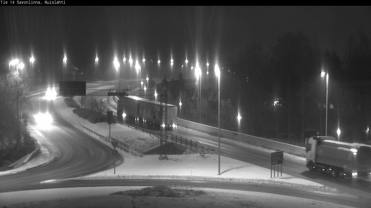 Weather Camera Image Väg 14 Nyslott, Ruislahti, Savonlinna, Etelä-Savo