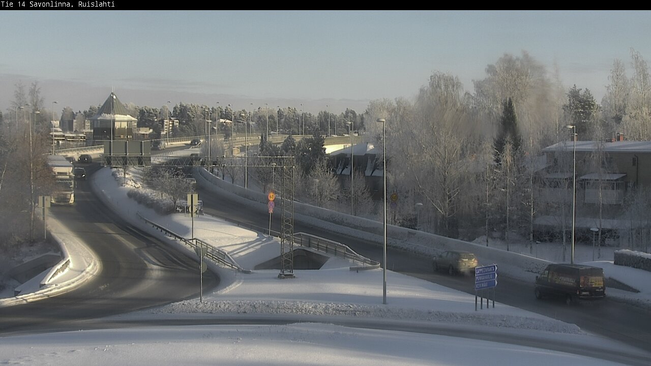 Weather Camera Image Väg 14 Nyslott, Ruislahti, Savonlinna, Etelä-Savo