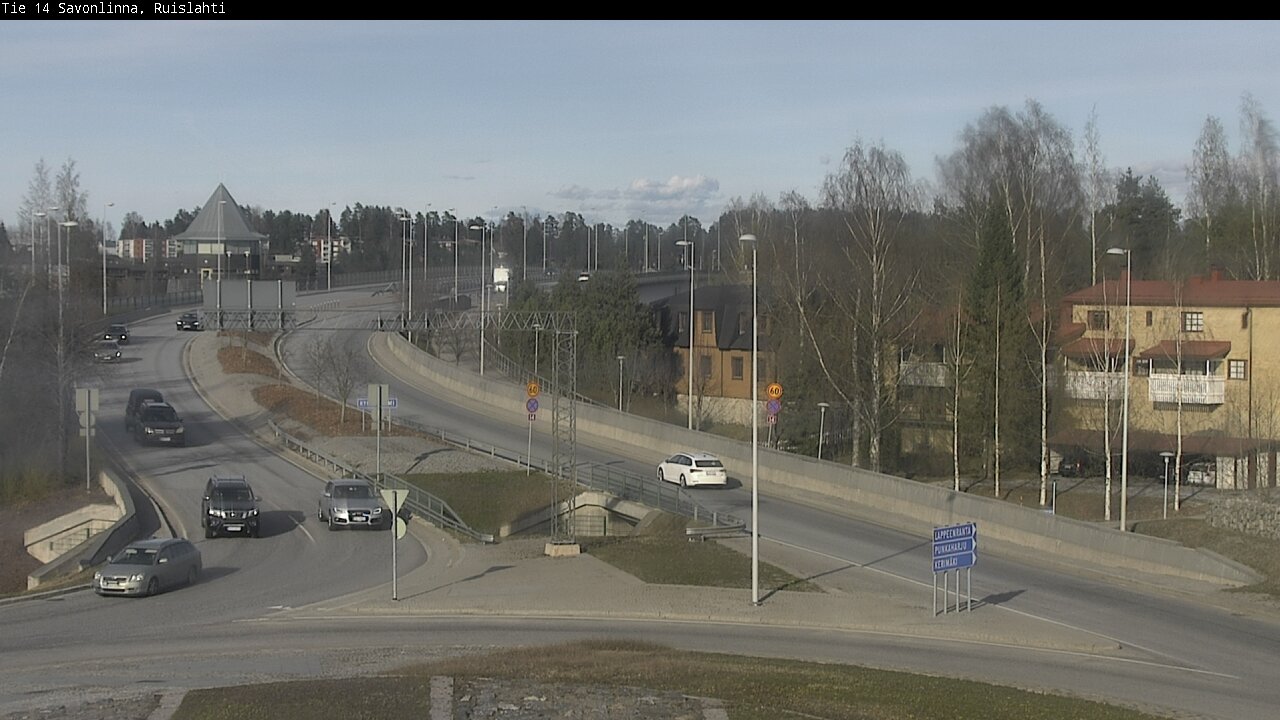 Weather Camera Image Väg 14 Nyslott, Ruislahti, Savonlinna, Etelä-Savo
