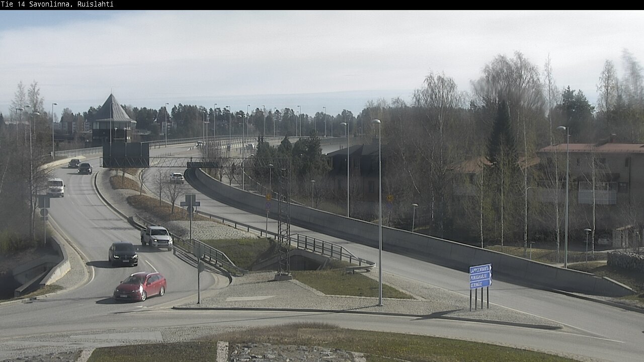 Weather Camera Image Väg 14 Nyslott, Ruislahti, Savonlinna, Etelä-Savo