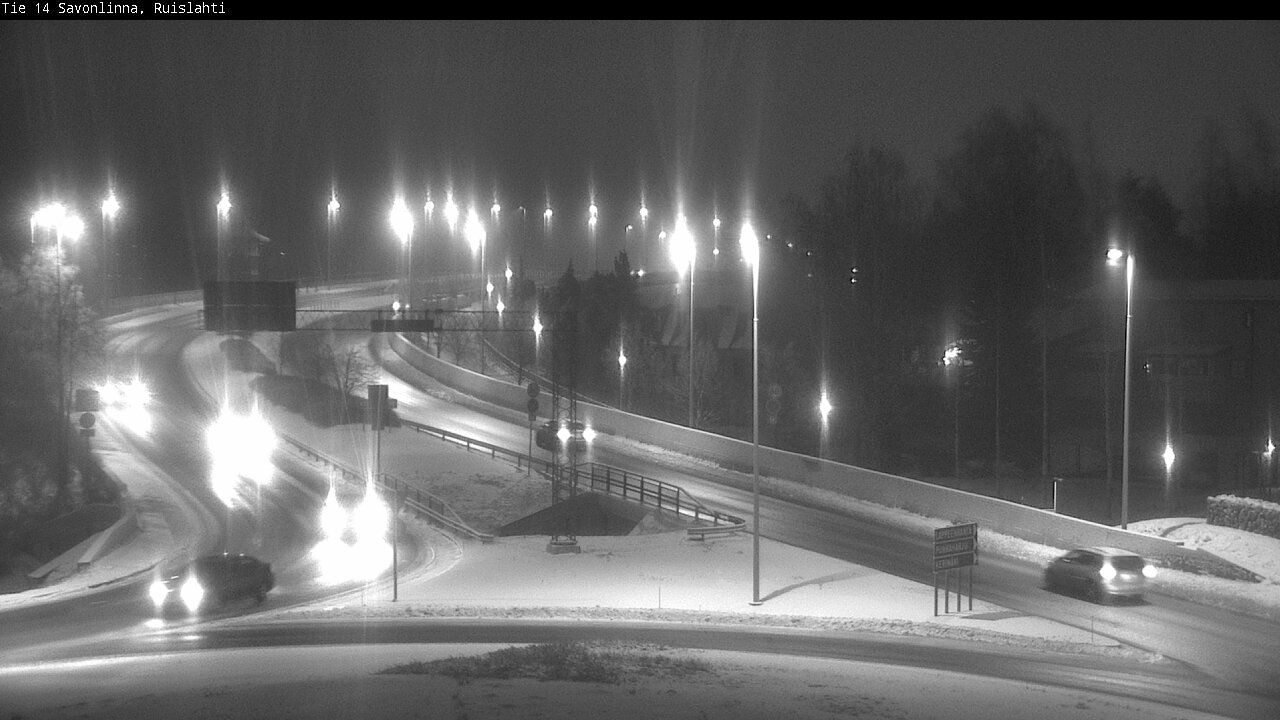 Weather Camera Image Väg 14 Nyslott, Ruislahti, Savonlinna, Etelä-Savo