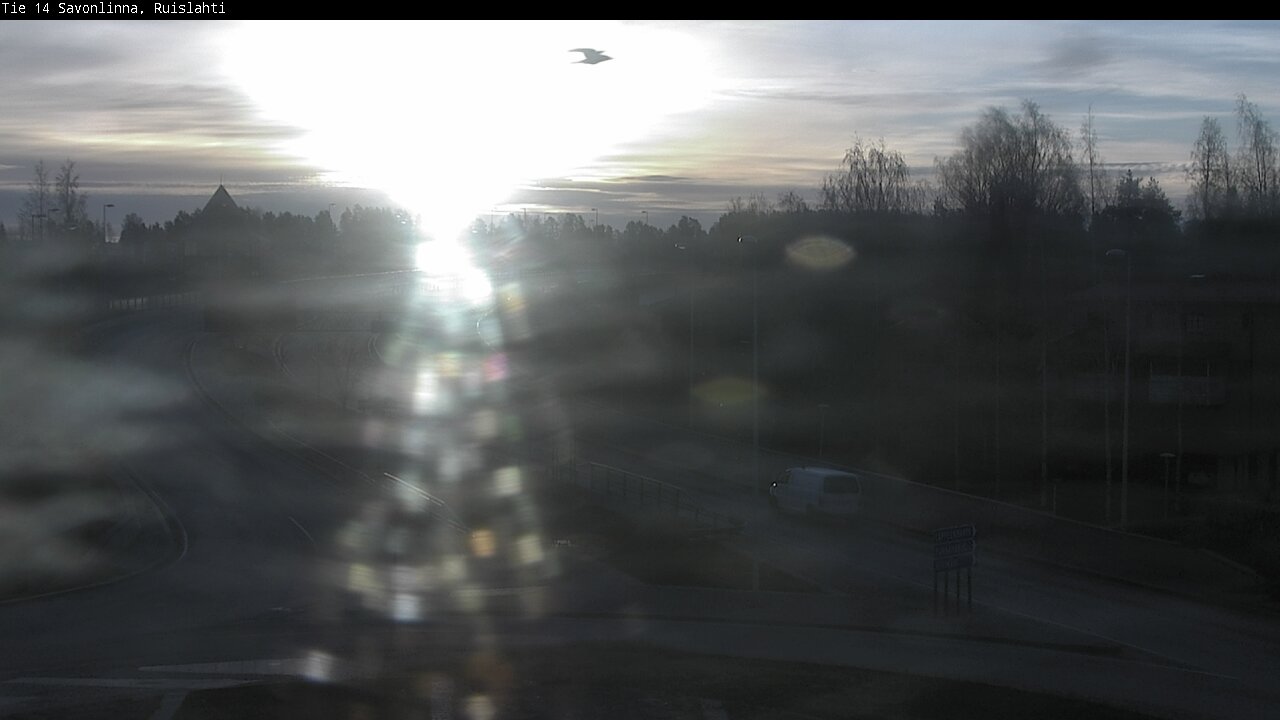 Weather Camera Image Väg 14 Nyslott, Ruislahti, Savonlinna, Etelä-Savo