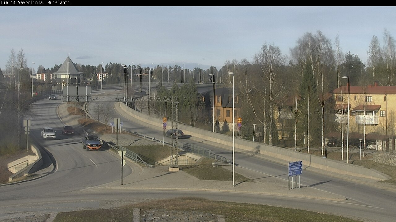 Weather Camera Image Väg 14 Nyslott, Ruislahti, Savonlinna, Etelä-Savo