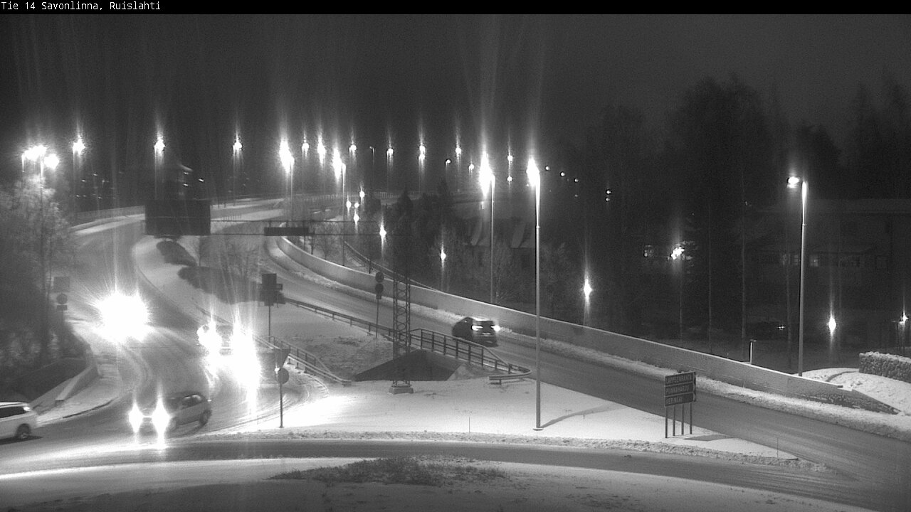 Weather Camera Image Väg 14 Nyslott, Ruislahti, Savonlinna, Etelä-Savo
