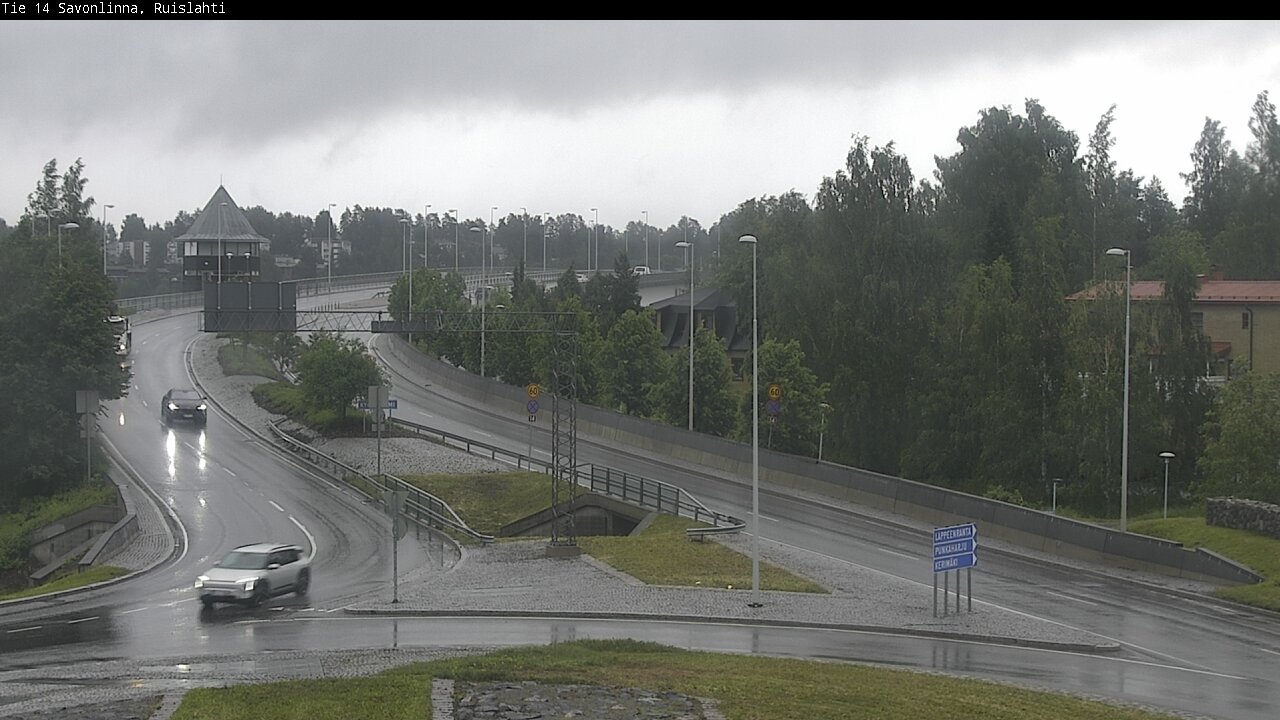Weather Camera Image Road 14 Savonlinna, Ruislahti, Savonlinna, Etelä-Savo