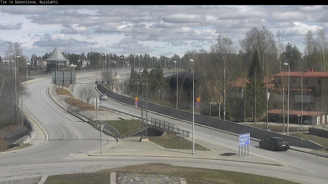 Weather Camera Image Väg 14 Nyslott, Ruislahti, Savonlinna, Etelä-Savo