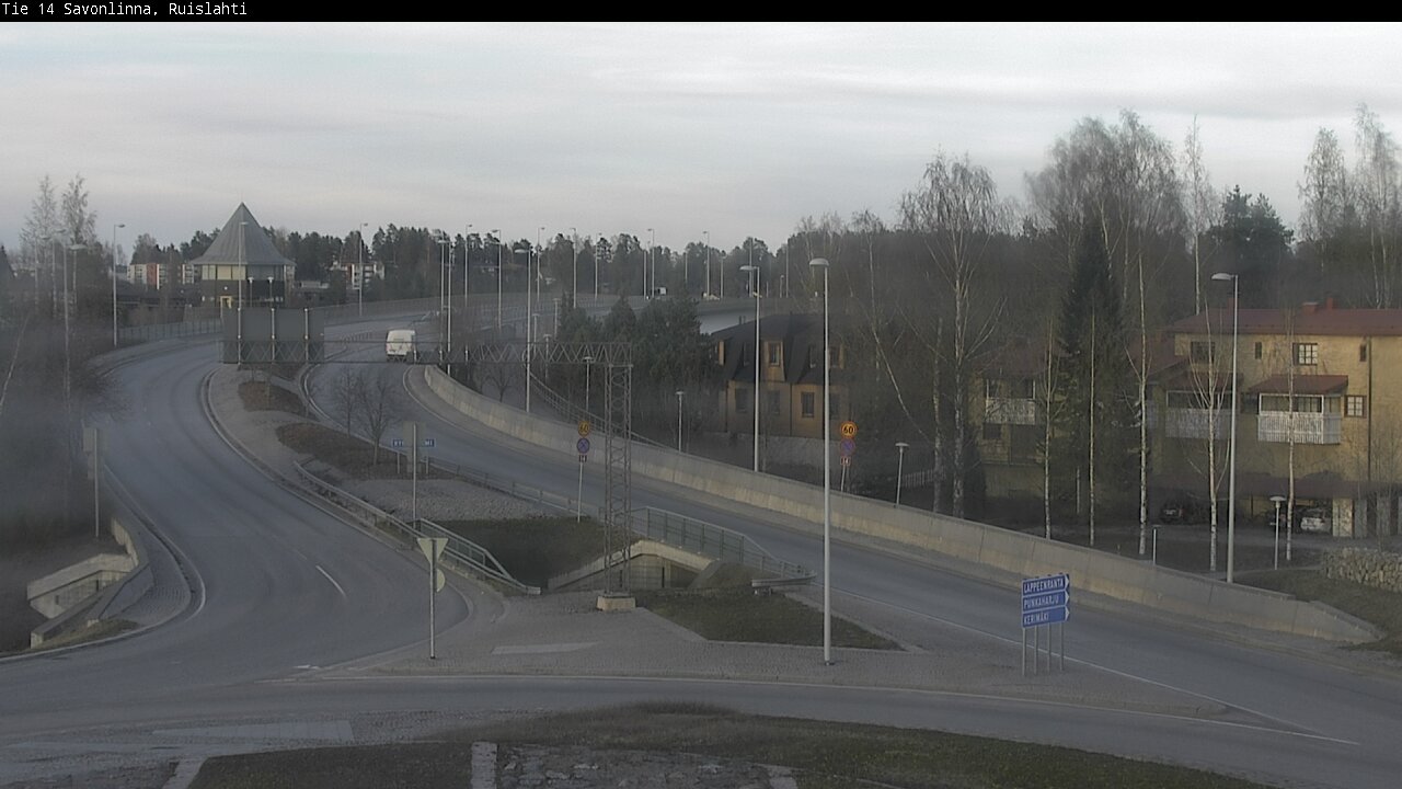Weather Camera Image Väg 14 Nyslott, Ruislahti, Savonlinna, Etelä-Savo