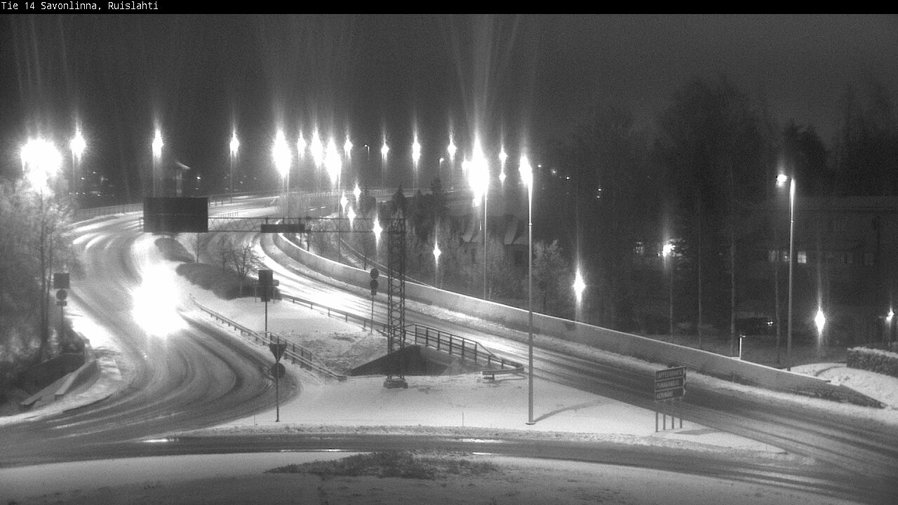 Weather Camera Image Väg 14 Nyslott, Ruislahti, Savonlinna, Etelä-Savo