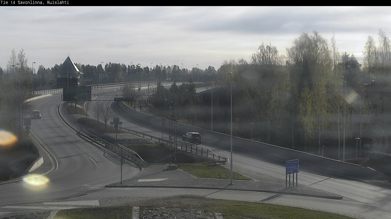 Weather Camera Image Road 14 Savonlinna, Ruislahti, Savonlinna, Etelä-Savo