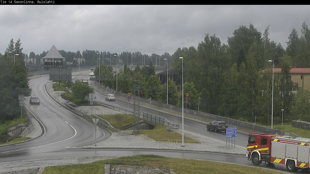 Weather Camera Image Väg 14 Nyslott, Ruislahti, Savonlinna, Etelä-Savo