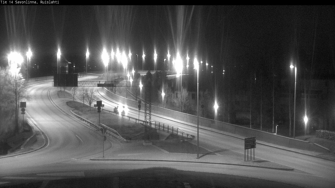 Weather Camera Image Väg 14 Nyslott, Ruislahti, Savonlinna, Etelä-Savo