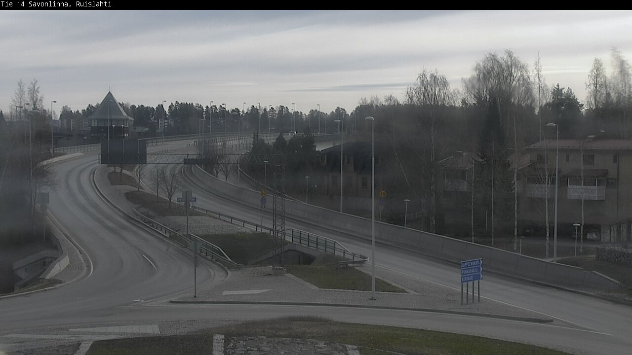 Weather Camera Image Väg 14 Nyslott, Ruislahti, Savonlinna, Etelä-Savo