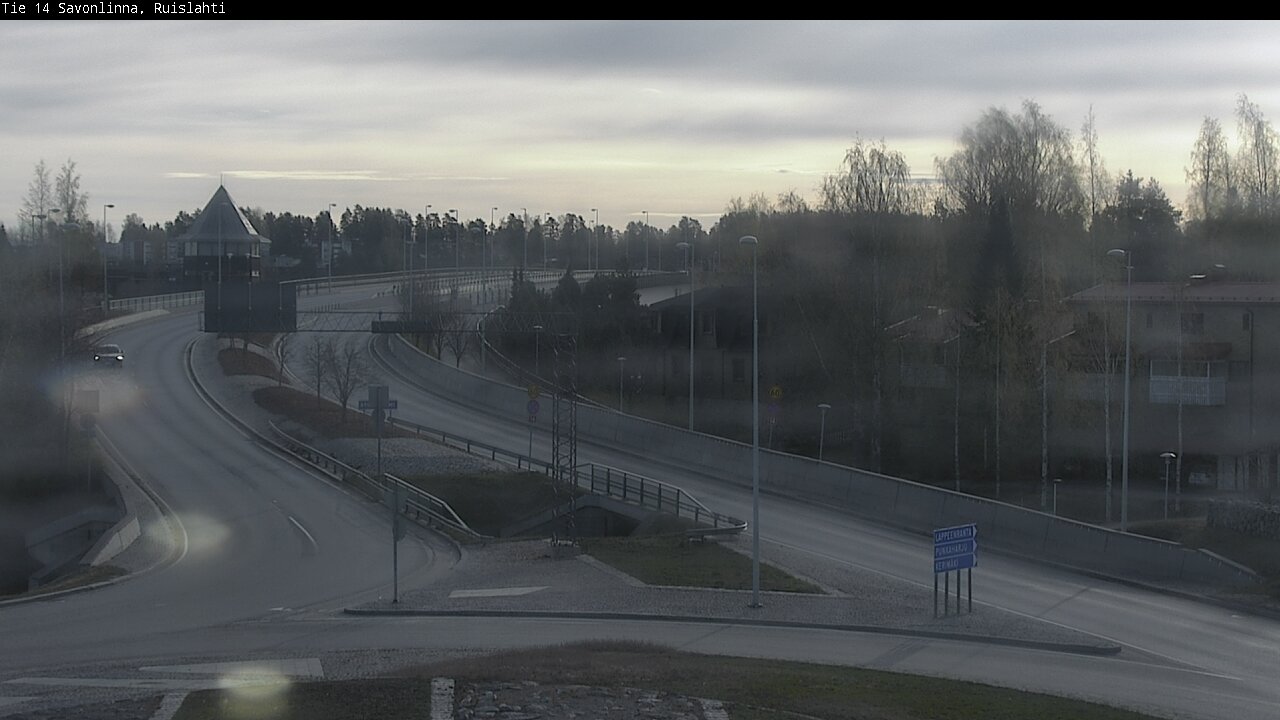 Weather Camera Image Road 14 Savonlinna, Ruislahti, Savonlinna, Etelä-Savo
