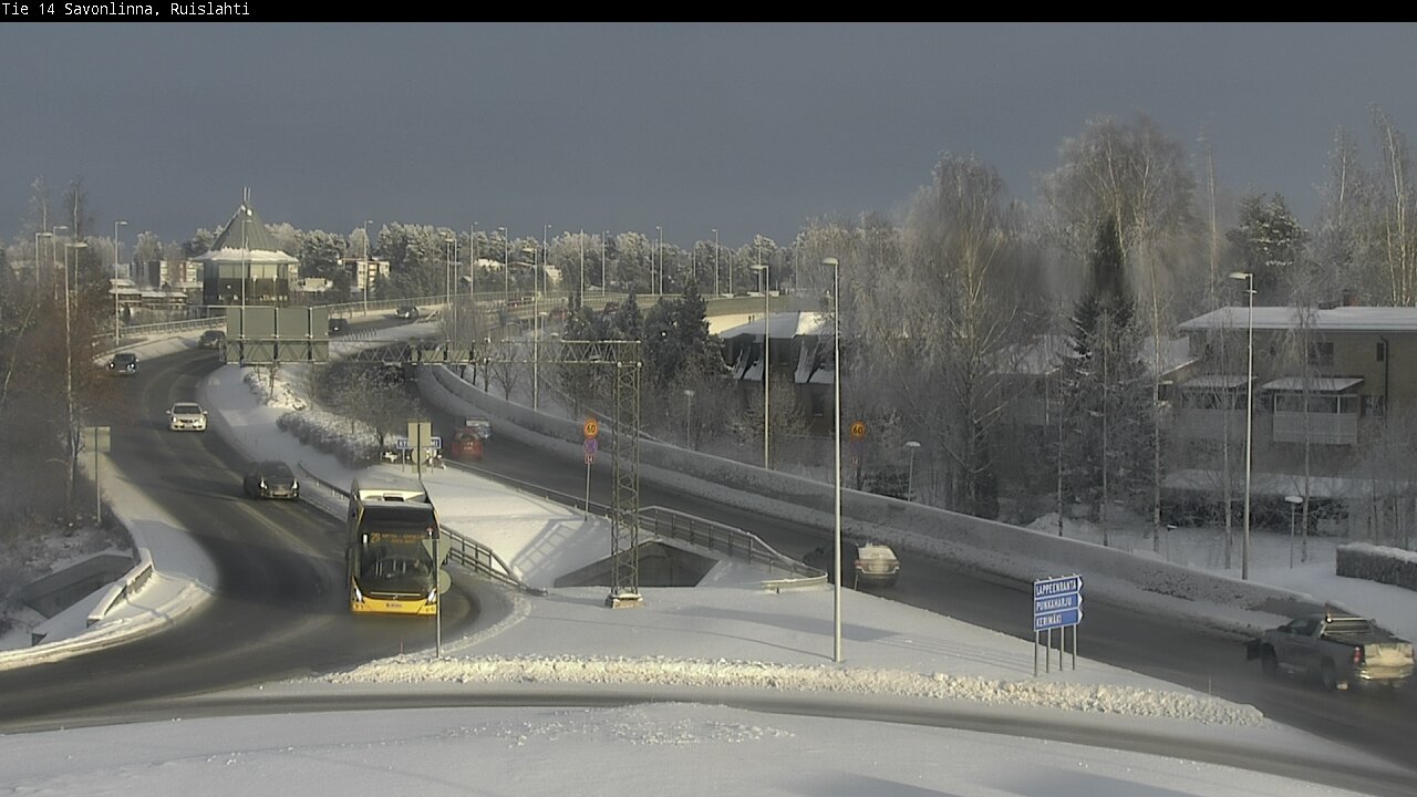 Weather Camera Image Road 14 Savonlinna, Ruislahti, Savonlinna, Etelä-Savo